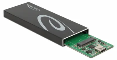 Zdjęcie produktu dla DELOCK Externes Gehäuse M.2 SATA SSD mit USB Type-C Buchse