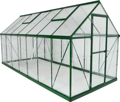 Produktbild von Palram - Canopia Aluminium Gewächshaus Hybrid 614 Grün 426x185x208 cm