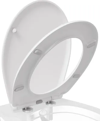 Produktbild von CECIPA WC-Sitz mit Absenkautomatik O Form Toilettendeckel Toilettensitz Klobrille Klositz Klodeckel Duroplast ,Schnelle Demontage, Weiß