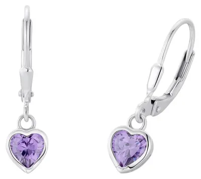 Produktbild von Prinzessin Lillifee Ohrhänger Herz lila 2036430