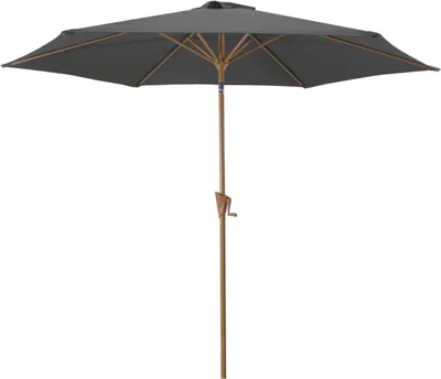 Produktbild von ROJAPLAST Gartenschirm WOOD, 300 cm, grau