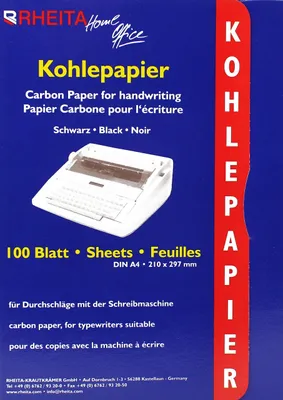 Produktbild von 100 Blatt Kohlepapier in Mappe DIN A4