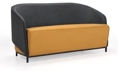 Produktbild von Design 2 Sitzer Sofas Lounge Sofa Leder Polster Stoff Luxus Couchen