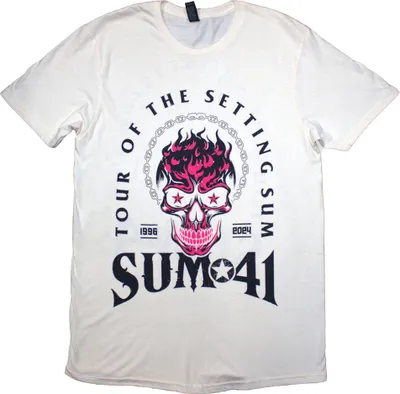 Obrázek produktu pro Sum 41 - "Tour '24" tričko s potiskem na zádech pro muže/dámy uni RO13093 (L) (Natural)
