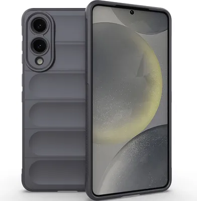 Produktbild von Handyhülle für Samsung Galaxy S25 Edge Weich TPU Silikon Stossfest Anti-rutsch Hülle Dunkelgrau