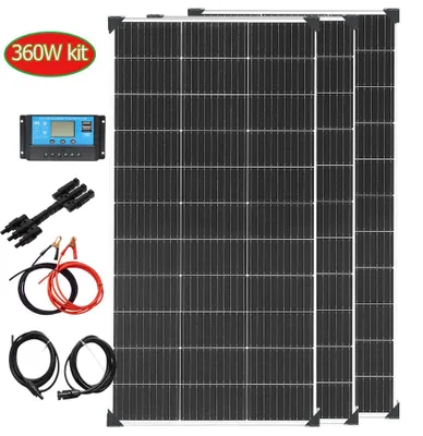 Obrázok produktu pre Solárny panel, vysoká účinnosť, kompaktný dizajn, solárna súprava 12V, 360W