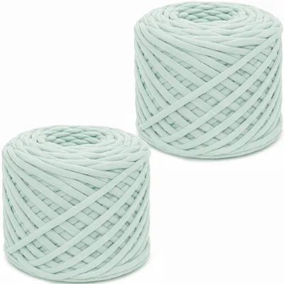 Obrázok produktu pre Priadza na pletenie tričiek, 2x285g, svetlozelená