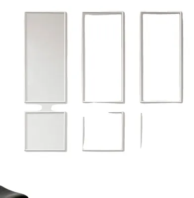 Obrázok produktu pre Sada nástenných lišt VEVOR, balenie po 3 kusoch, 61 x 61 cm a 61 x 138 cm, lišty z lakovateľného polystyrénu, vodovzdorné nástenné lišty, ozdobné lišty na steny, friezy do obývacej izby, spálne, domácnosti, biele