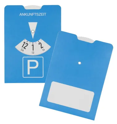 Produktbild von Papp-Parkscheibe "Board" blau Blau