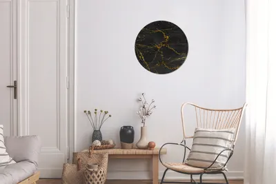 Produktbild von MuchoWow® - Schlafzimmer - Bilder - Der Kreis - Kunst für die Wohnung - Plastik - Kunstdruck - Wandbild