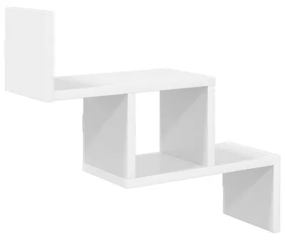 Obrázek produktu pro vidaXL Nástěnná police, bílá, 48 x 15 x 42 cm, materiál: dřevotříska