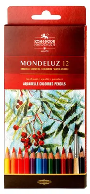 Produktbild von Aquarell- Künstlerfarbstifte 12er Pack im Pappetui