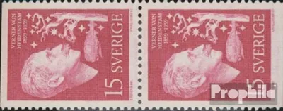 Produktbild von Briefmarken Schweden 1959 Mi 449Do/Du Paar postfrisch V. v. Heidenstam