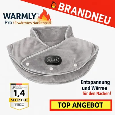 Obrázek produktu pro WARMLY™ Pro | Masážní vyhřívací polštářek Vyhřívací polštářek na krk Vyhřívací dečka na ramena a krk