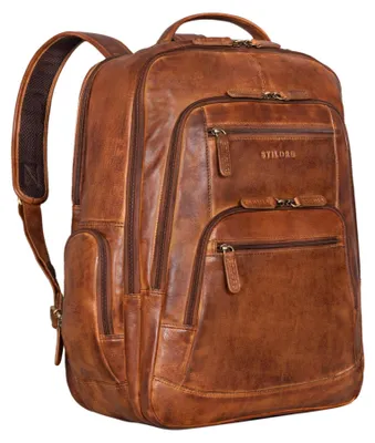 Immagine prodotto di Zaino in pelle per laptop fino a 18 pollici, ideale per lavoro e tempo libero