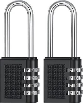 Obrázok produktu pre ZHEGE visiaci zámok 66 mm čierny 4 číslice odolné voči poveternostným vplyvom (2