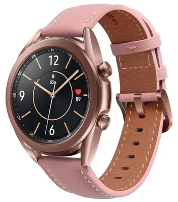Produktbild von By Qubix Premium Leather Armband - Altrosa - passend für Huawei Watch GT 2 & GT 3 - 42 mm
