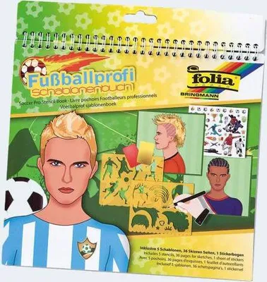 Produktbild von Schablonenbuch groß - FUSSBALLPROFI