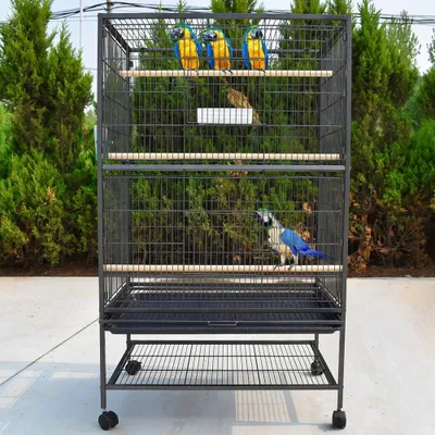 Immagine prodotto di Voliera per uccelli Mucola con posatoi Gabbia per uccelli Casa per uccelli Gabbia per pappagalli Gabbia per animali domestici Voliera Budgerigar Voliera per esterni