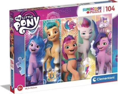Zdjęcie produktu dla Clementoni Puzzle 104 El. My Little Pony - Super Kolorowe