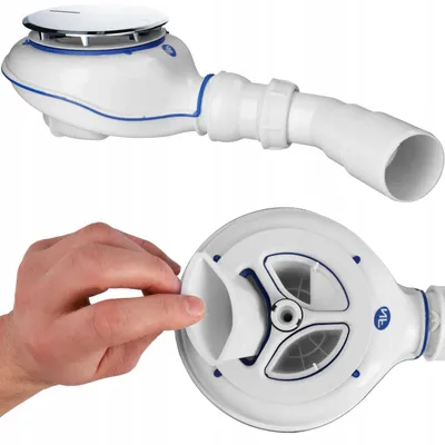 Immagine prodotto di Sifone per piatto doccia D90 cromato