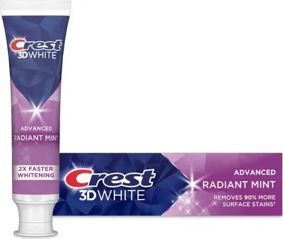 Immagine prodotto di Crest | Dentifricio 3D White Radiant Mint - 93 g - Sbiancante - Alito frizzante - Protezione al fluoro