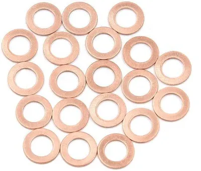 Obrázek produktu pro Měděné těsnicí kroužky, vnitřní průměr 8 mm, sada 20 kusů