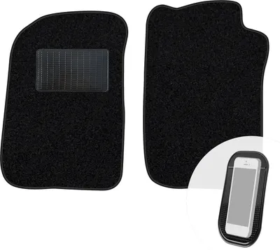 Produktbild von moto-MOLTICO Vorne Fußmatten Auto Velours Autoteppiche Schwarz Automatten Set 2-teilig passend für Renault 19 1991-1997