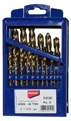 Image de Jeu de forets P-61391 D.1-13mm HSS-G TIN