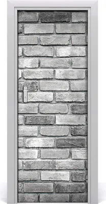 Produktbild von Tulup Türaufkleber 75x205 cm Dekorative Aufkleber Selbstklebend Wasserdichte Tapete Abnehmbar Schlafzimmer Wohnzimmer Wohnkultur - Ziegelwand