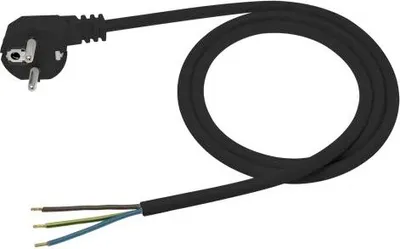 Produktbild von Anschlusskabel mit abgewinkeltem Stecker 3 x 1 Ohm ŻO 1,5 m schwarz - E+20-004