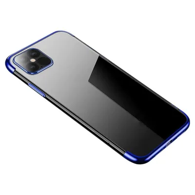 Produktbild von Clear Color Case Gel-Cover mit Metallrahmen Samsung Galaxy A22 4G blau