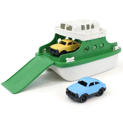 Zdjęcie produktu dla Green Toys Zielono-biały prom z samochodami