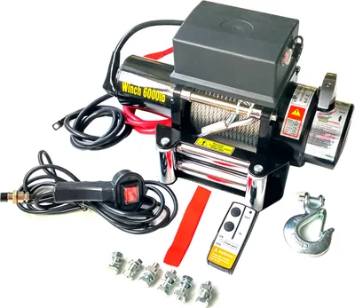 Produktbild von Varan Motors - SC6.0X ELEKTRISCHE SEILWINDE 3300W 12V MAX 2721KG LÄNGE 20M MOTORSEILWINDE Ø7,2MM