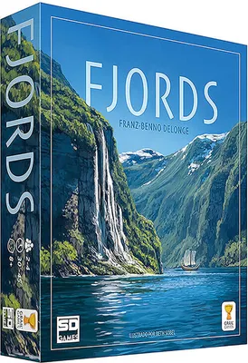 Zdjęcie produktu dla SD GAMES - Fjords: Gra strategiczna wikingów z żetonami - Kompaktowy rozmiar 27 x 21 x 7 cm