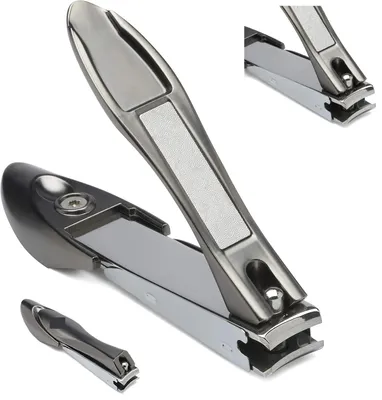 Produktbild von 2x Nagelknipser Set Fingernagel Nagelzwicker Zehennagel Knipse Nagelschneider