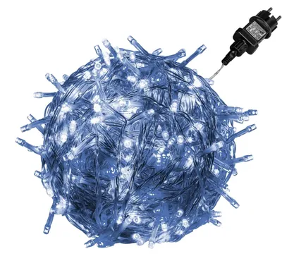 LED-Lichterkette 200 LEDs, IP44, kaltweiß, 20 m