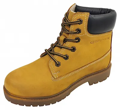 Imagen del producto de Zapatos de mujer de la marca Tom Tailor, tipo bota, con cordones, de color amarillo, para uso casual