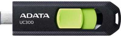 Obrázok produktu pre ADATA UC300, 64 GB, USB Typ-C, 3.2 Gen 1 (3.1 Gen 1), 100 MB/s, Klzné, Čierna, Zelená