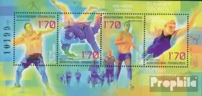 Produktbild von Briefmarken Bosnien - Serbische Republ. 2016 Mi Block33 (kompl.Ausg.) postfrisch Sommersportarten