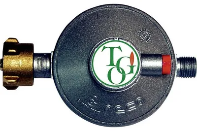Produktbild von TGO Gasregler 1704 oB 50 mbar 1,5 kg/h KLF x G1/4 LH-KN grau