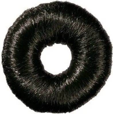 Produktbild von Comair Knotenrolle 9cm sz 18g Nest Bun padding round, black, 9 cm 18 g