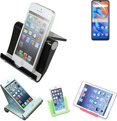 Produktbild von K-S-Trade Handy-Ständer kompatibel mit UMIDIGI A13 faltbarer Tischständer Smartphone Tablet Halterung Reise