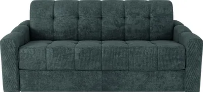 Produktbild von Schlafsofa mit Matratze 3-Sitzer - Strukturstoff - Türkis - Liegefläche 140 cm - Matratze 22 cm mit Memory Schaum - DARIELO