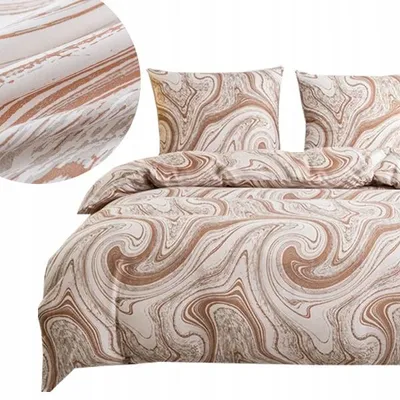 Produktbild von Piruu Baumwollsatin Bettwäsche Set 200x220 cm Beige