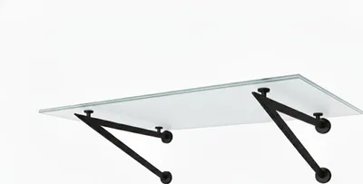 Produktbild von Glaszentrum Hagen 200x90 cm Glasvordach Weiß BK-V