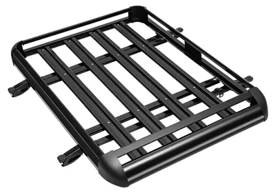 Image de Porte-vélos, design aérodynamique, capacité de charge de 150 lbs, couleur noire
