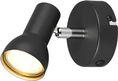 Image de Reality Projecteur de plafond 1 spot Cantar noir mat GU10
