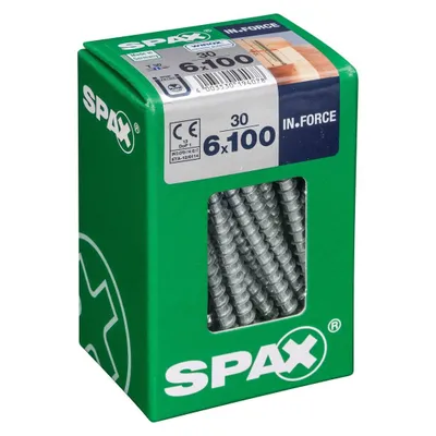 Immagine prodotto di Set di 30 viti SPAX in acciaio a testa cilindrica, Diam.6 mm x L.100 mm