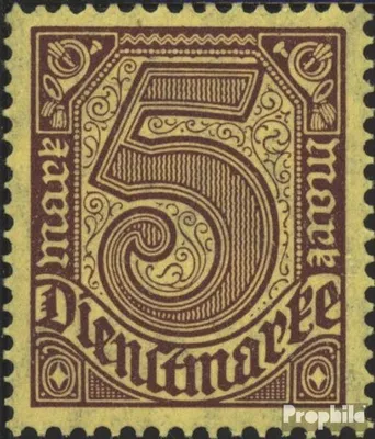 Produktbild von Briefmarken Deutsches Reich 1920 Mi D33c postfrisch Ziffern ohne 21
